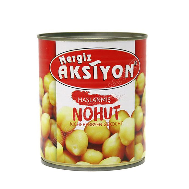 Nergiz Aksiyon Haslanmis Nohut Kichererbsen gekocht Dose 800g