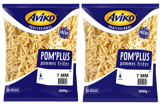 Pommes Aviko 7 mm frischen Pommes 2x 5Kg  Karton