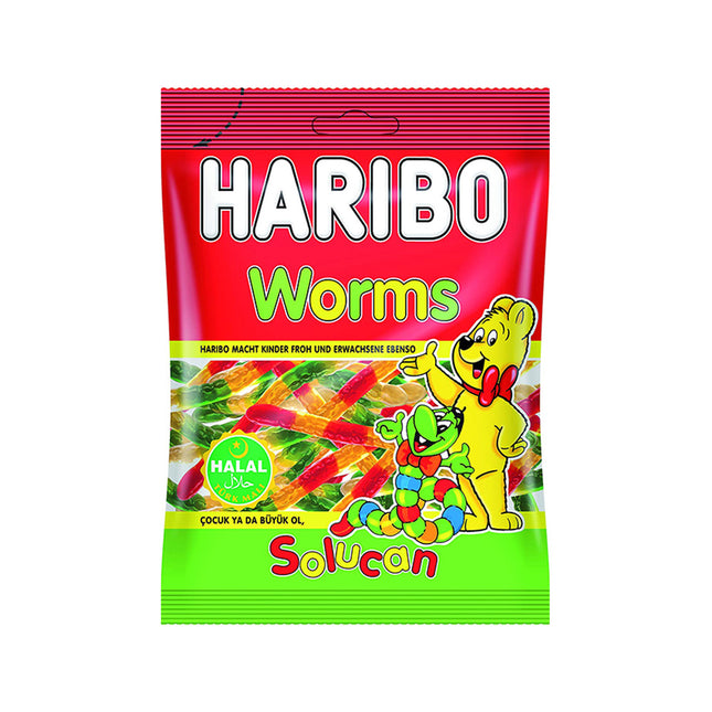 Haribo Worms Solucan Helal 100g