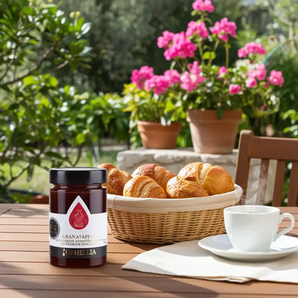Fruchtige griechische Konfitüren mit mediterranem Geschmack und traditioneller Rezeptur.