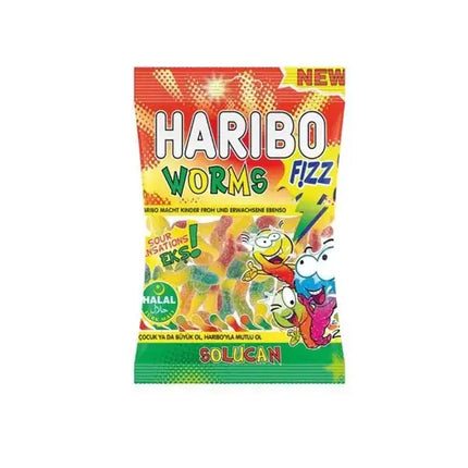 Haribo Fizz Worms Helal 80g
